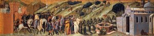 Predella Panel: St Albert Presents The Rule To The Carmelites — Pietro Lorenzetti