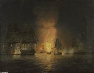 Hms 'victorious' Taking The 'rivoli' — Thomas Luny