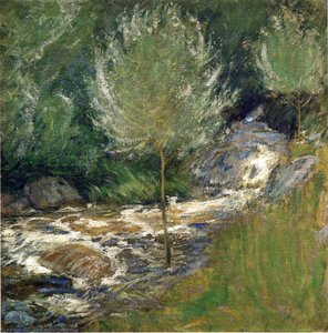 Horseneck Falls, Greenwich, Connecticut — John Henry Twachtman