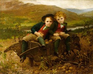 Two Little Home Rulers The Honourable Dudley Gladstone Gordon And The Honourable Archie Gordon — Louisa Starr Canziani