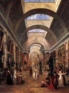 Diseño Para La Gran Galería Del Louvre (detalle) — Hubert Robert