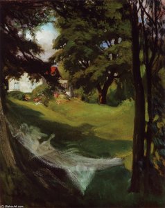 Villa Edelfelt At Haikko Seen From The Sea — Albert Edelfelt