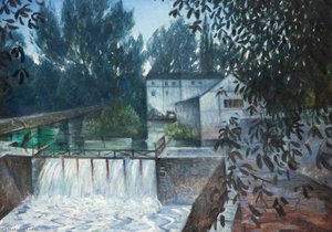 The Weir, Charenton — Christopher Richard Wynne Nevinson