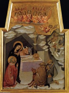 Nativity And Adoration Of The Shepherds — Bartolo Di Fredi
