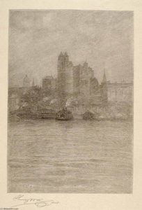Lower New York In A Mist — Henry Wolf