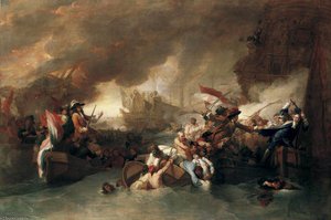 The Battle Of La Hogue — Benjamin West