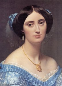 Princess Albert De Broglie (detail) — Jean-auguste-dominique Ingres