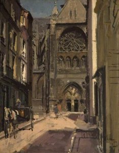 La Rue Pecquet, Dieppe, France — Walter Richard Sickert