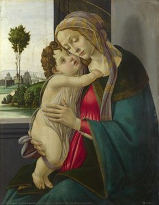 El Taller De Sandro Botticelli - La Virgen Y El Niño — Sandro Botticelli