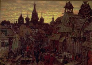 Seventeenth Century Moscow — Apollinari Mikhailovich Vasnetsov