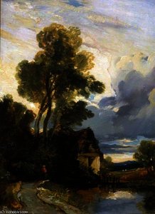 Landscape With A Cottage — William James Müller