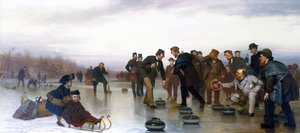 Curling, - A Scottish Game, At Central Park — John George Brown