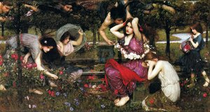 Flora And The Zephyrs — John William Waterhouse
