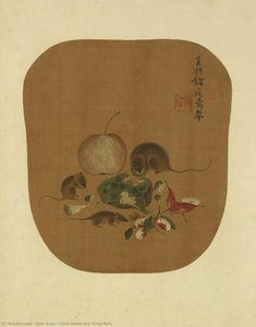 Lotus Seeds And Three Rats — Qian Xuan