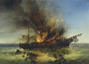 Sinking Of The Emigrant Ship — Josef Carl Berthold Püttner