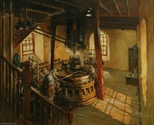 Beam Engine Cylinder With Figure — Terence Tenison Cuneo