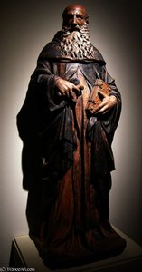 Sant'antonio Abate, Circa, Da Oratorio Del Crocifisso, Borgo A Mozzano, Lucca — Nanni Di Bartolo