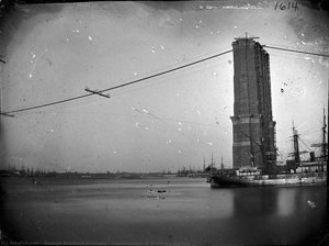 Construction Of Brooklyn Bridge — George Bradford Brainerd
