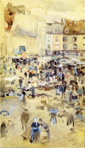 Variazioni Viola E Grigio - Mercato, Dieppe — James Abbott Mcneill Whistler