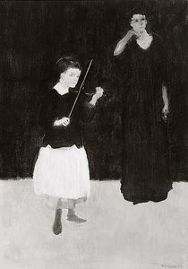 Violin Lesson, (painting) — Arthur B. Davies