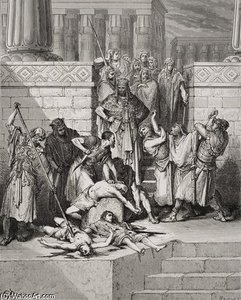 Ubistvo Sina Zedekijeva Prije Svog Oca — Gustave Doré