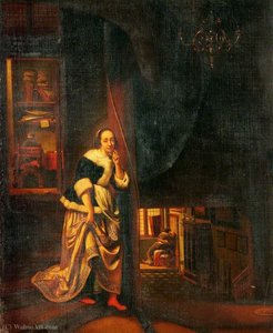 The Listening Maid — Cornelis Bisschop