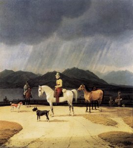 Riders At The Tegernsee — Wilhelm Von Kobell