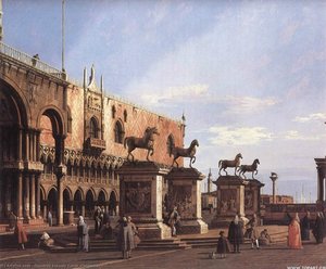 Capricho: Los Caballos De San Marcos En La Piazzetta — Giovanni Antonio Canal