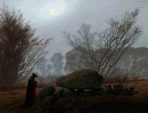 A Walk At Dusk — Caspar David Friedrich
