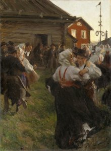 Title In Swedish: Midsommardans — Anders Zorn