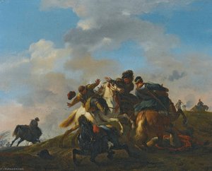 A Cavalry Skirmish — Jan Van Huchtenburg