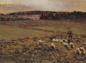 Landscape With Sheep — Nikolai Nikanorovich Dubovskoy