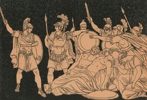 Turnus Over The Bodies Of Alma And Galaesus — Bartolomeo Pinelli