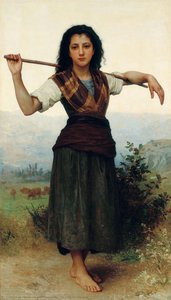 The Little Shepherdess — William-adolphe Bouguereau