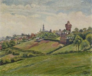 Colchester From Sheepen Hill — Lucien Pissarro
