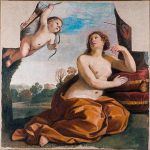Venus And Cupid — Barbieri Gian Francesco (guercino Il)