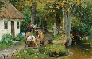 Washing Day — Peder Mørk Mønsted