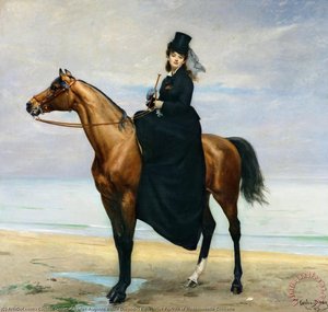 Equestrian Portrait Of Mademoiselle Croizette — Carolus-duran (charles-auguste-emile Durand)