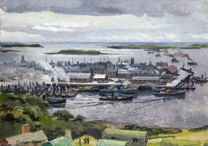 Stornoway, 6pm, Drifters Setting Out For The Fishing Grounds — Stephen Bone