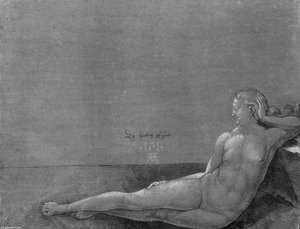 Nu Féminin Couché — Albrecht Dürer