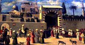 Recognition Of The Ambassador Domenico Trevisano At Alicatre — Gentile Bellini