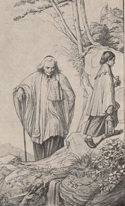 Country Priest Carries The Viaticum Over The Mountains — Edward Jakob Von Steinle
