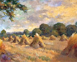 Field With Stooks — Robert Green