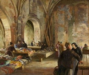 Market In A Disused Church In France — Roger Eliot Fry
