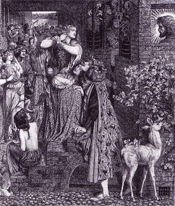 Mary Magdalene At The Door Of Simon The Pharisee — Dante Gabriel Rossetti