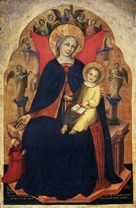 Madonna And Child And A Devotee — 니콜로 디 피에트로 제리니