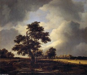 Landscape With Shepherds And Peasants — Jacob Isaackszoon Van Ruisdael