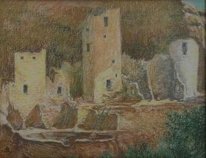 Cliff Palace, (painting) — Mary Agnes Yerkes