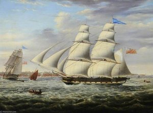 The Barque 'andromeda' In Two Positions — Samuel Walters
