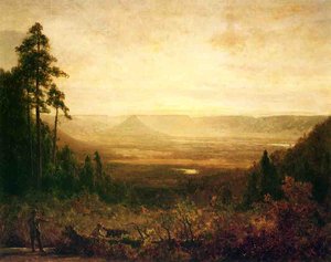 Hunter At Sunrise — Thomas Hill